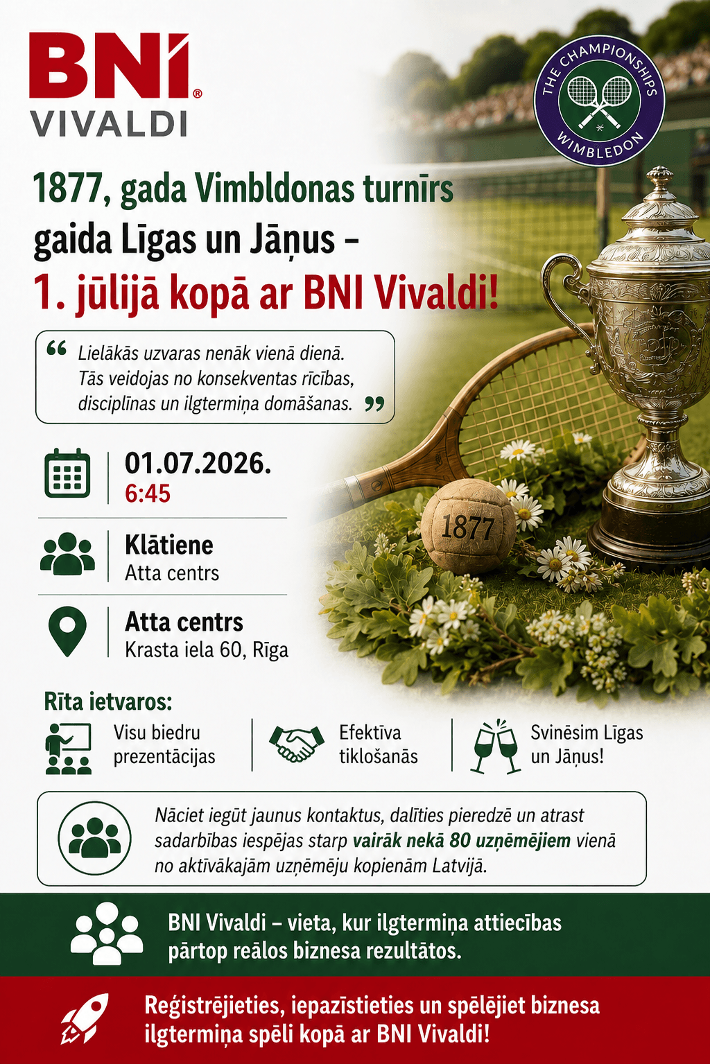 Jāņu un Līgu diena | Lielā BNI Vivaldi klātienes tikšanās Atta centrā